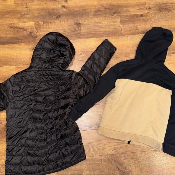 M/L boys Champion Kids Black and Tan Hoodies and jacket - Picture 2 of 7